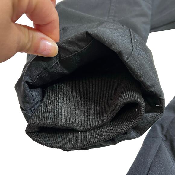 Arctic Expedition Down Black Parka Coat Women Large Designed in Canada - Picture 6 of 10